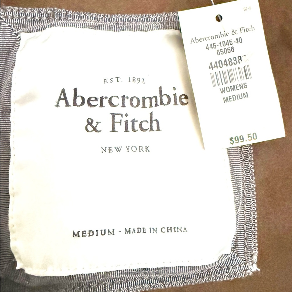 NWOT Abercrombie & Fitch Chocolate Utility Jacket - Picture 7 of 8